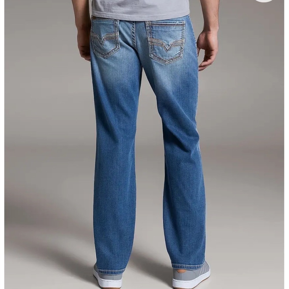 BKE Tyler Jeans Mens 36x32 Blue Straight Leg Medium Wash ABP23244R - Picture 3 of 10